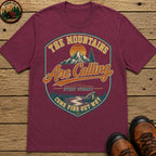 The Mountains are Calling T-Shirt - Berry