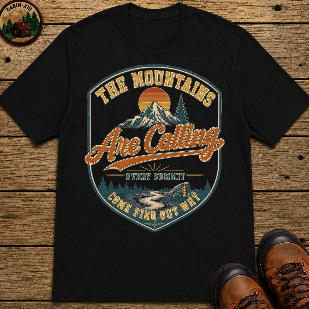 The Mountains are Calling T-Shirt - Black
