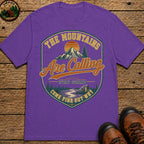The Mountains are Calling T-Shirt - Grape