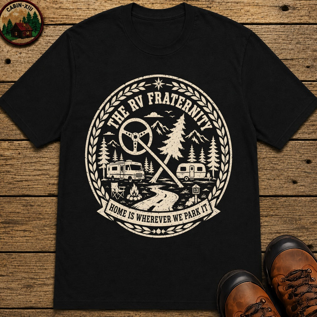The Rv Fraternity T Shirt - Black