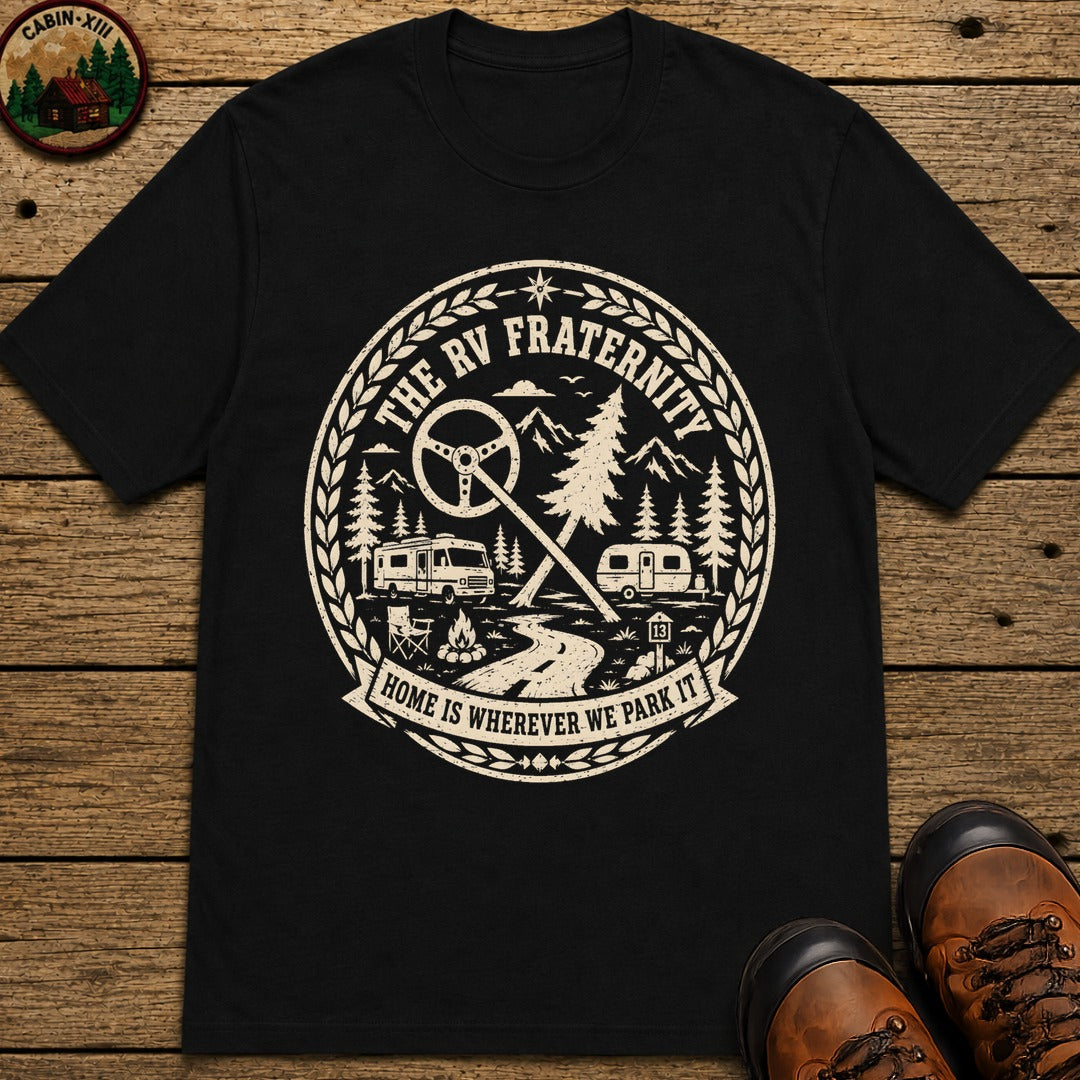 The Rv Fraternity T Shirt - Black