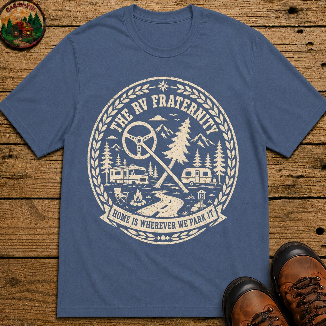 The Rv Fraternity T Shirt - Blue Jean