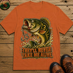 They'll Never Take Me Alive — Funny Bass Fishing Humor Tee - Yam