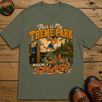 This Is My Theme Park Making a Splash — Lake Life Family Tee - Moss