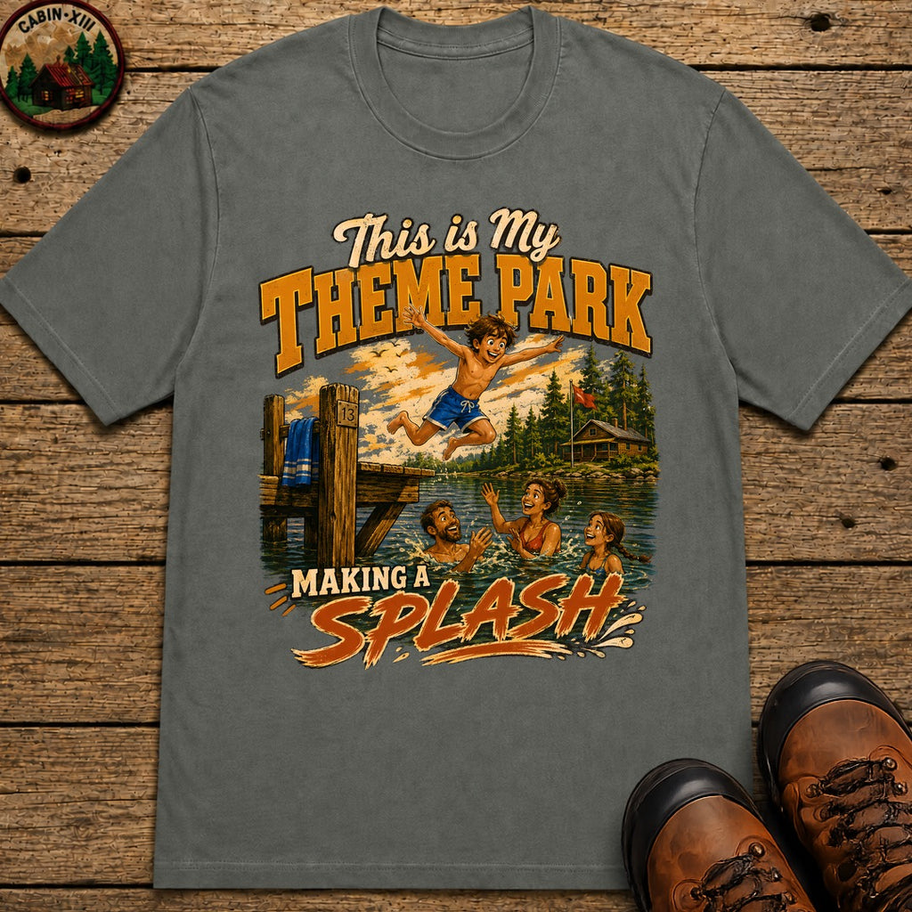 This Is My Theme Park Making a Splash — Lake Life Family Tee - Pepper