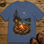 Toasting Marshmallows T-Shirt - Blue Jean