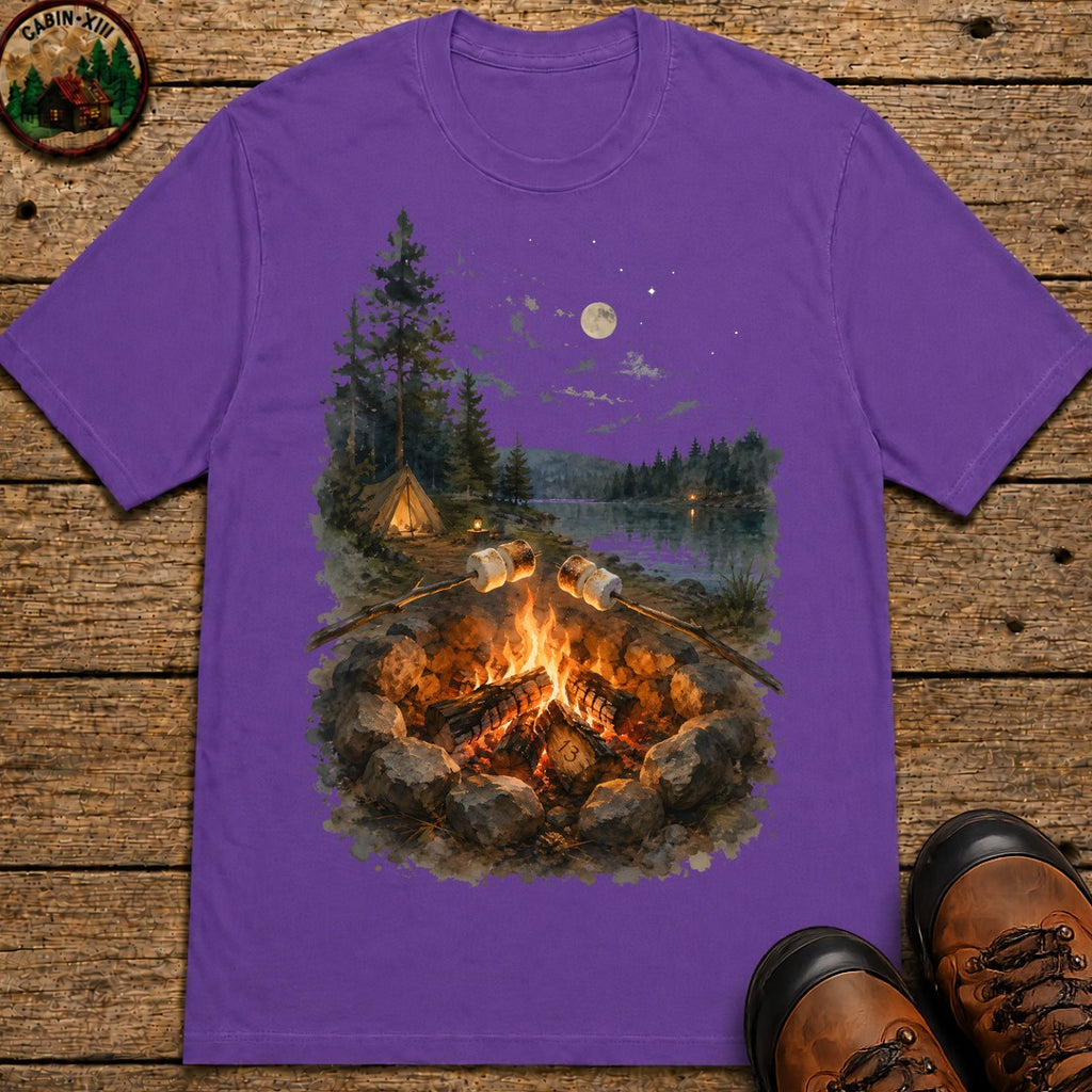 Toasting Marshmallows T-Shirt - Grape