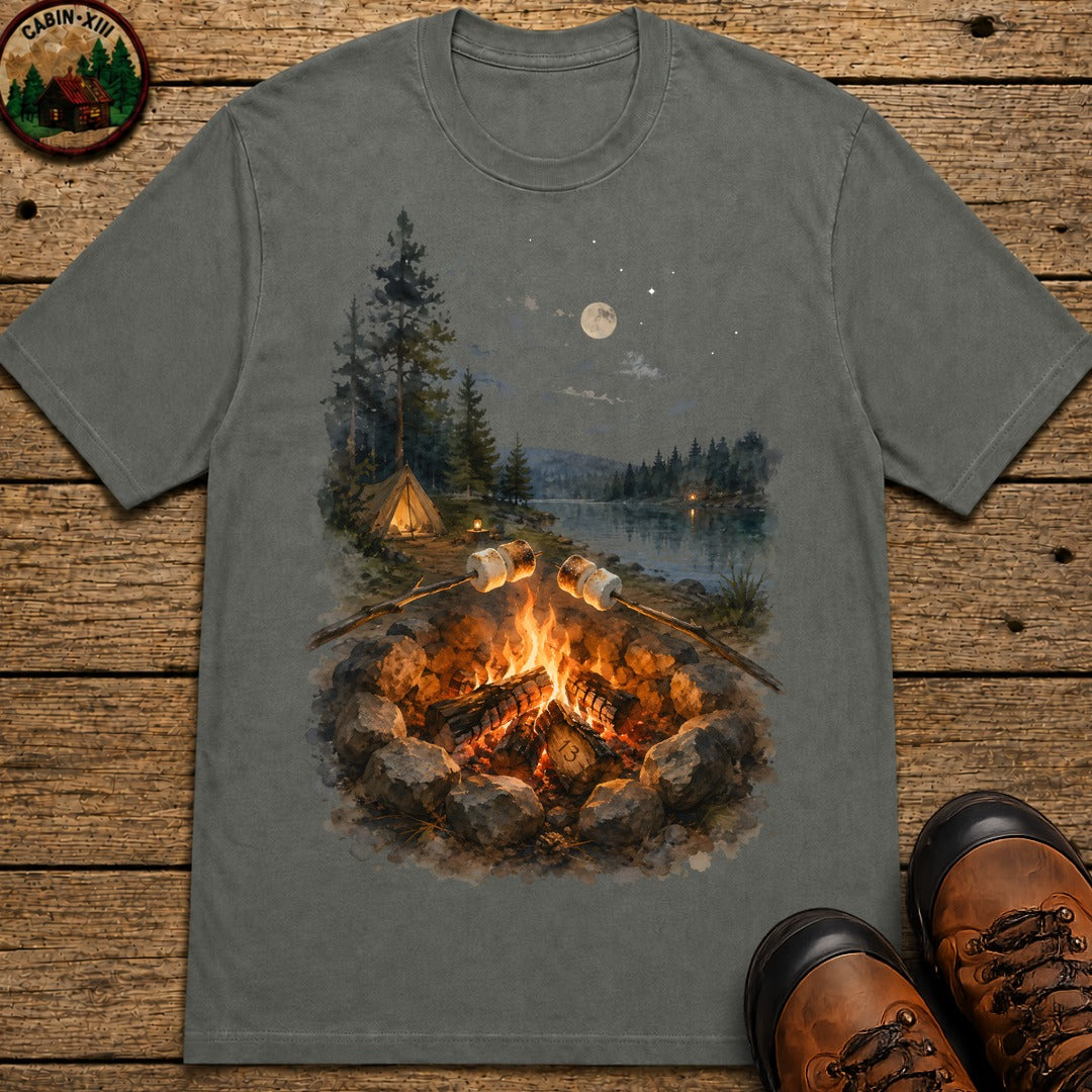 Toasting Marshmallows T-Shirt - Pepper