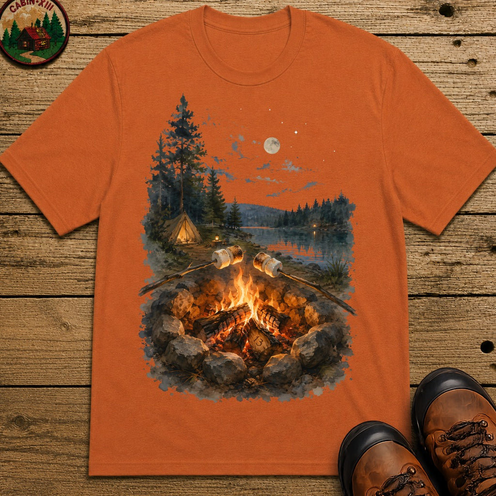 Toasting Marshmallows T-Shirt - Yam