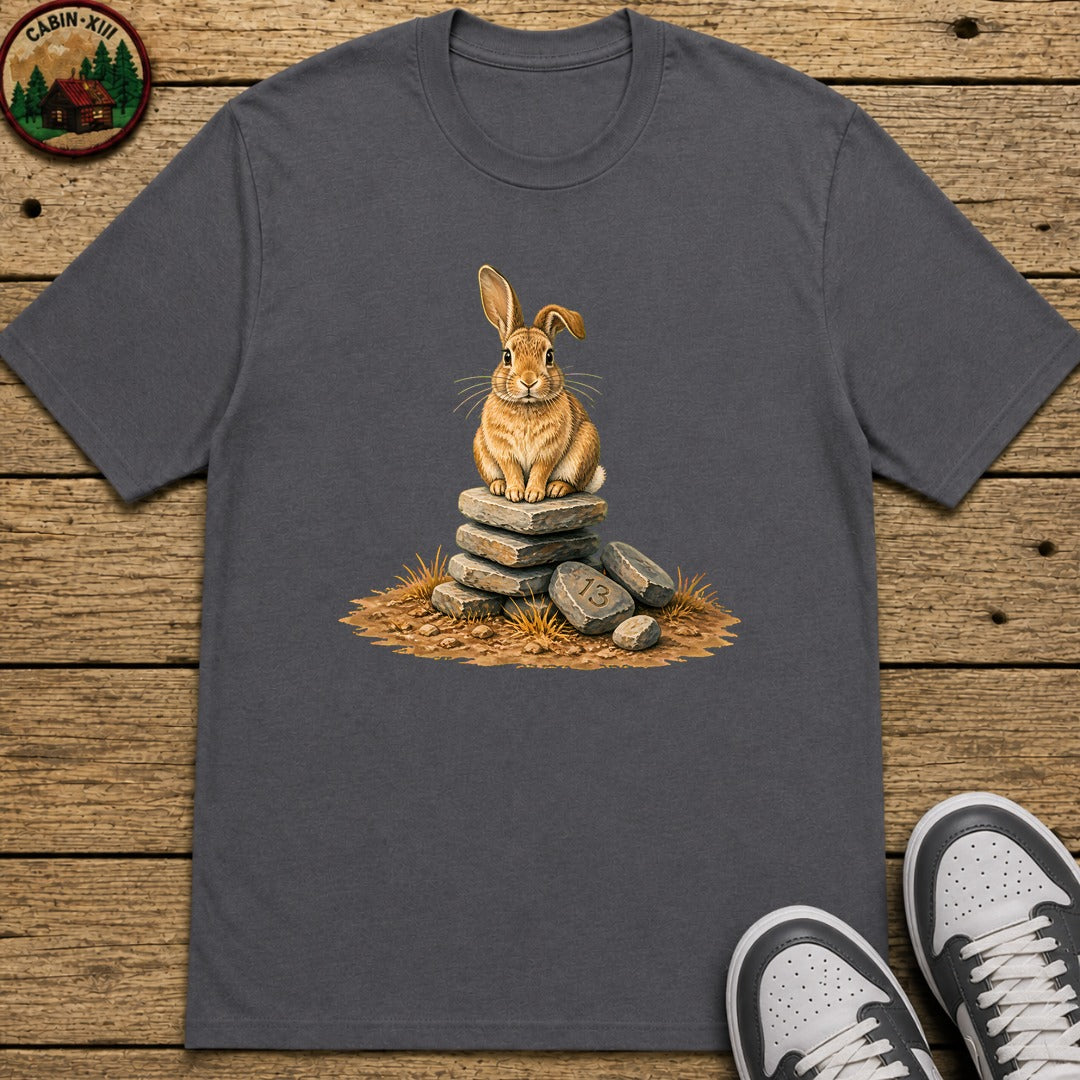 Trail Bunny Kids T-Shirt - Charcoal
