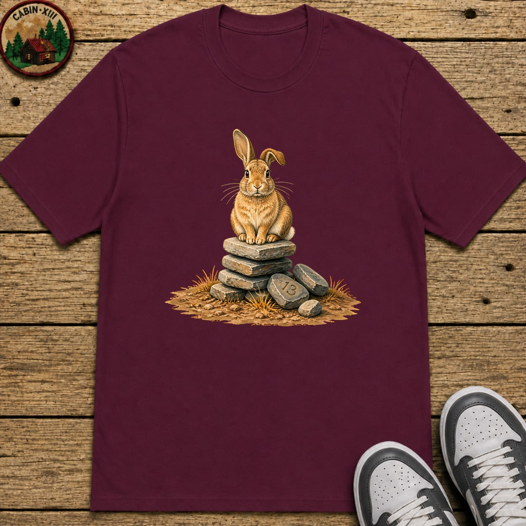 Trail Bunny Kids T-Shirt - Maroon