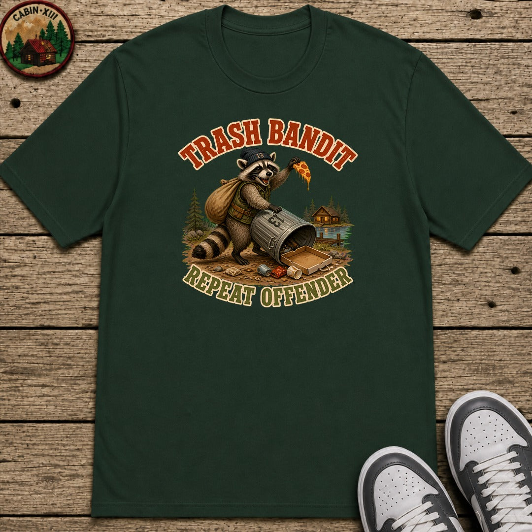 Trash Bandit Kids T-Shirt - Forest Green