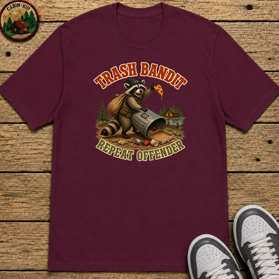 Trash Bandit Kids T-Shirt - Maroon