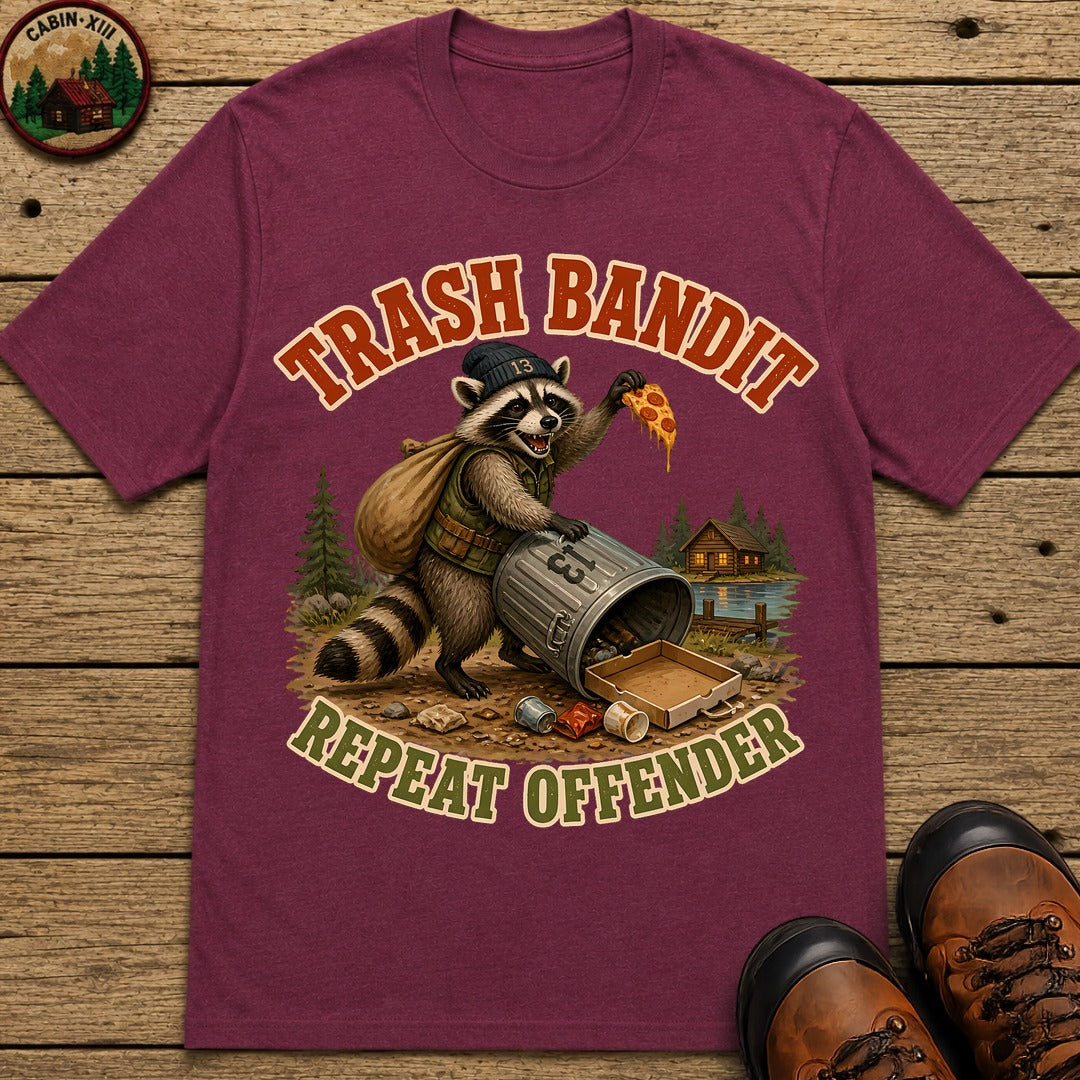 Trash Bandit T-Shirt - Berry