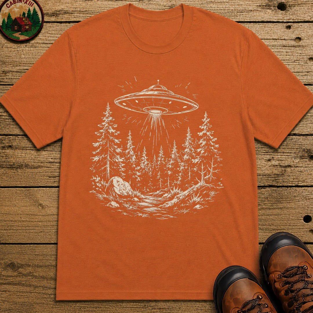 UFO Over the Treeline T-Shirt - Yam