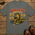 Walleye Field Guide T-Shirt - Pepper