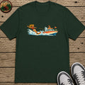 Waterskiing Kids T-Shirt - Forest Green