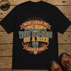 Wear Flip Flops On A Hike (Retro) T Shirt - Black