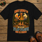 Wear Flip Flops on a Hike T-Shirt - Black