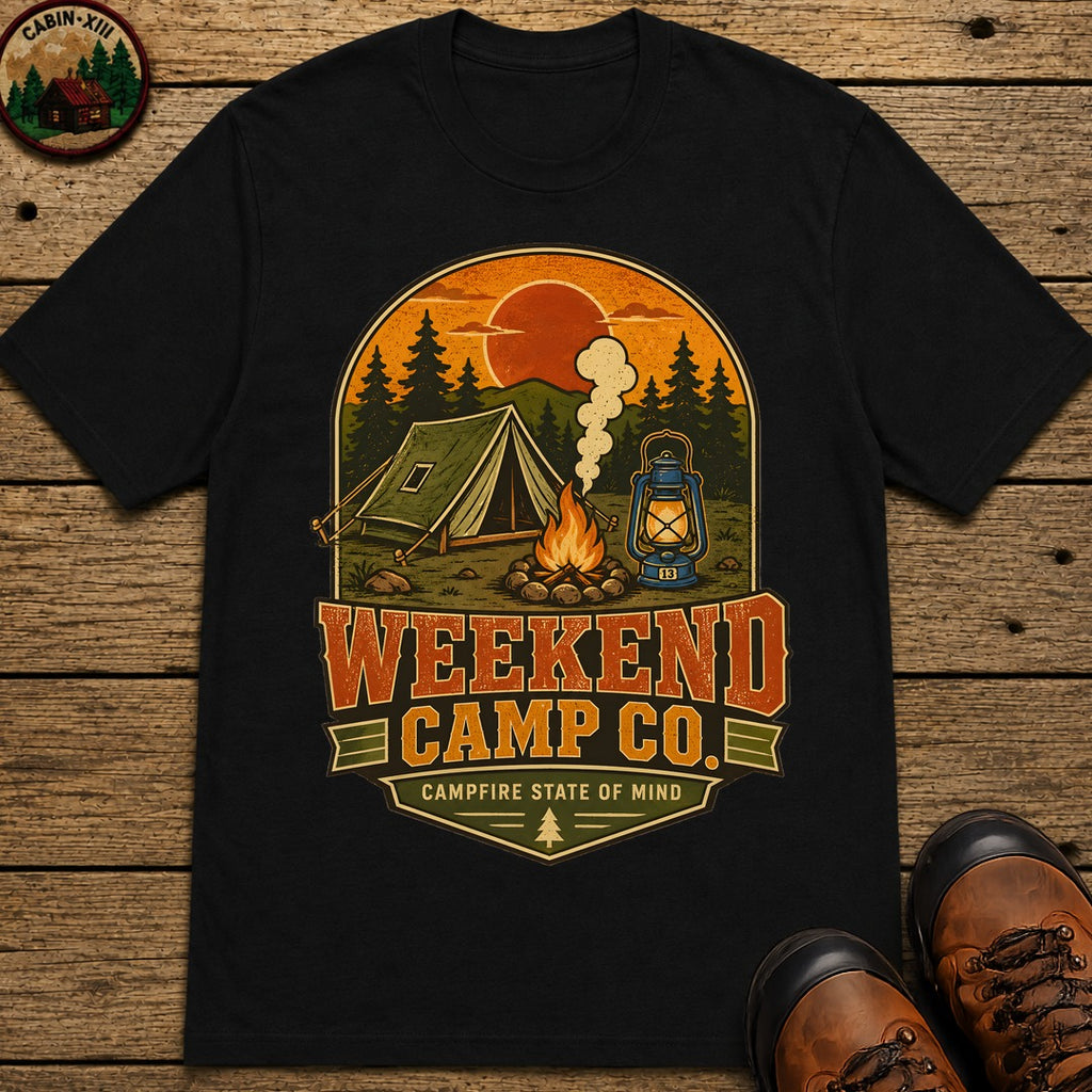 Weekend Camp Co T-Shirt - Black