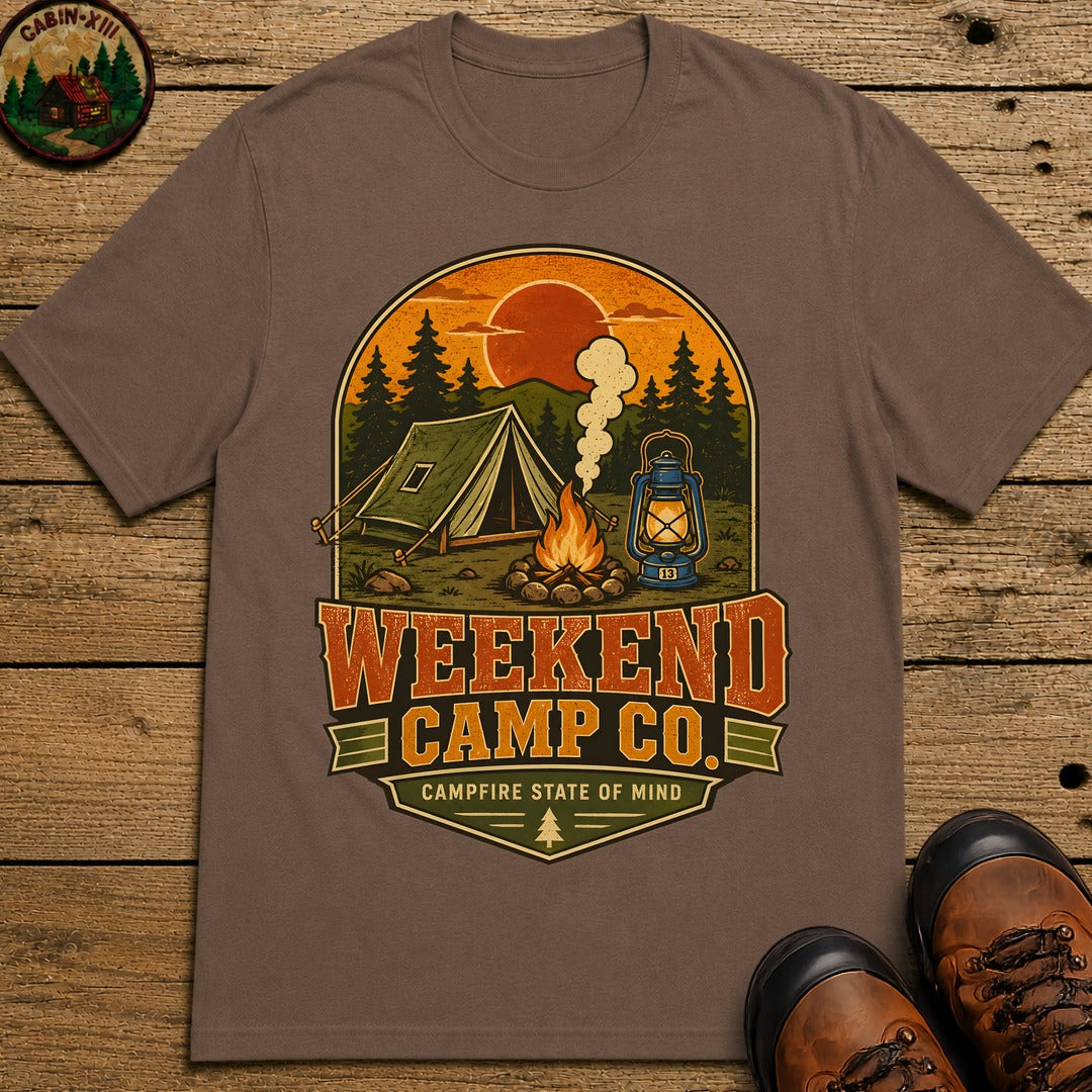 Weekend Camp Co T-Shirt - Espresso