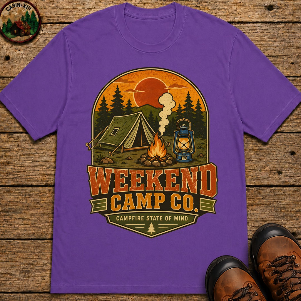 Weekend Camp Co T-Shirt - Grape