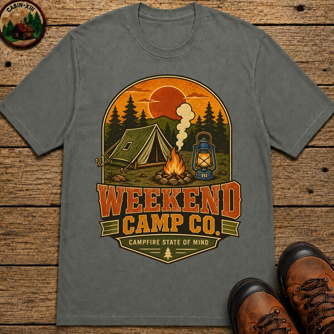 Weekend Camp Co T-Shirt - Pepper