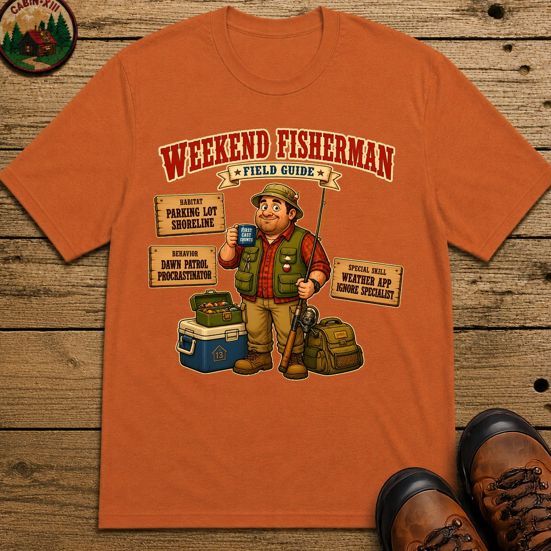 Weekend Fisherman Field Guide T-Shirt - Yam