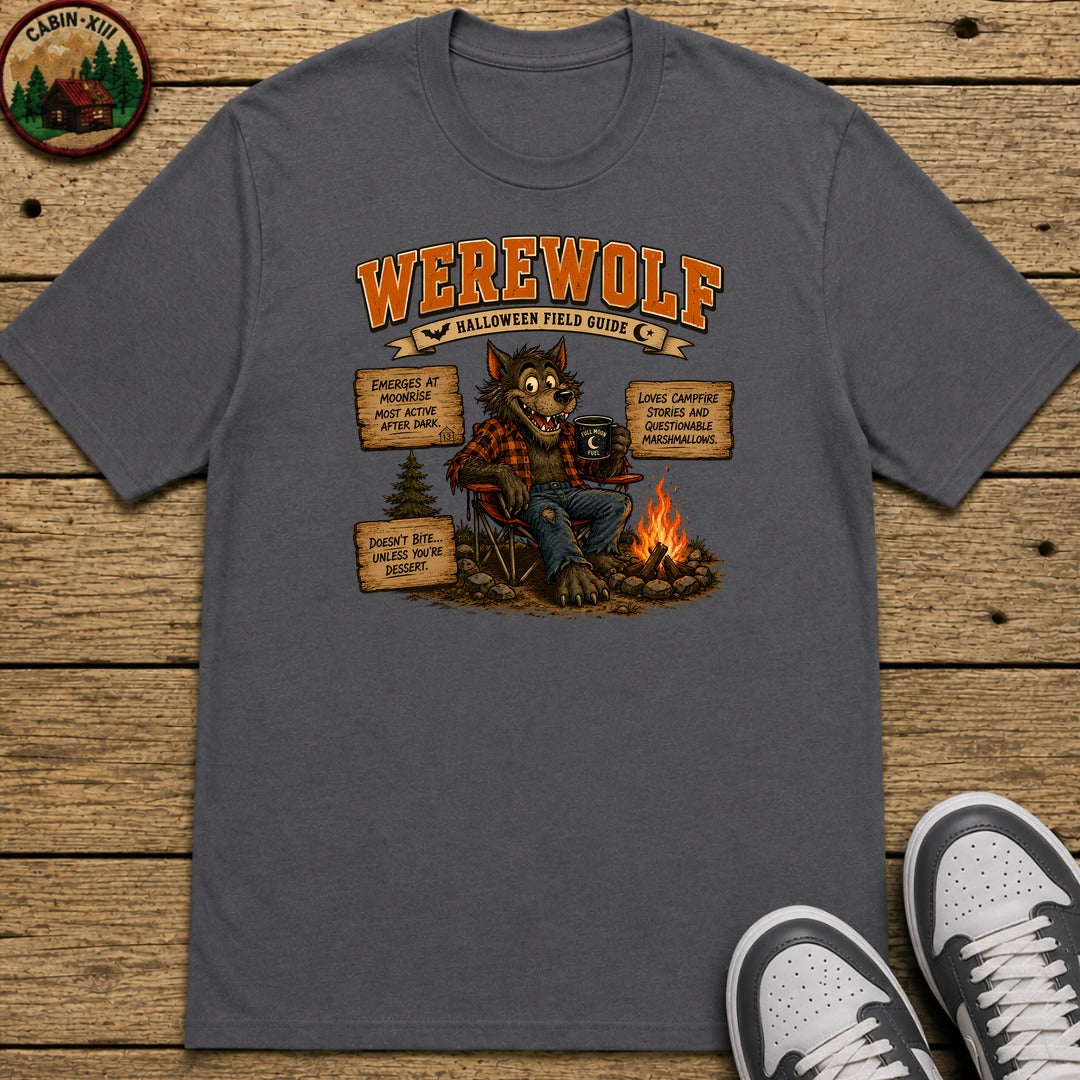 Werewolf Field Guide Kids T-Shirt - Charcoal