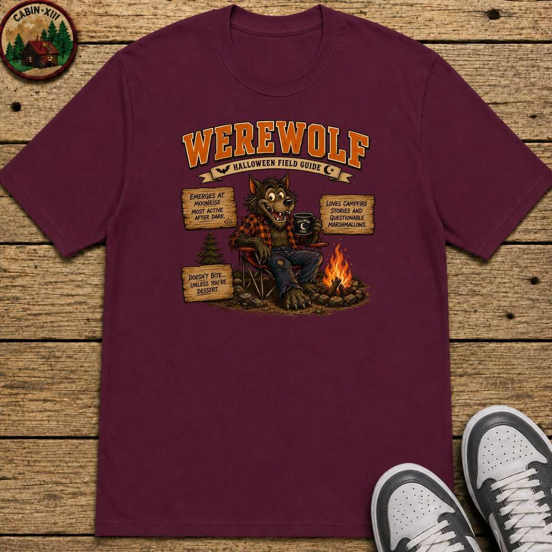 Werewolf Field Guide Kids T-Shirt - Maroon