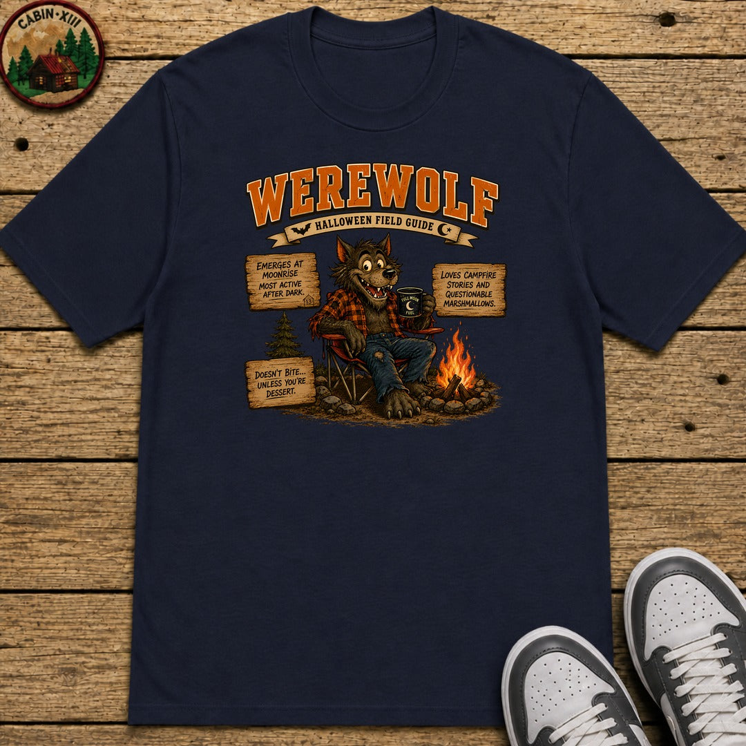Werewolf Field Guide Kids T-Shirt - Navy