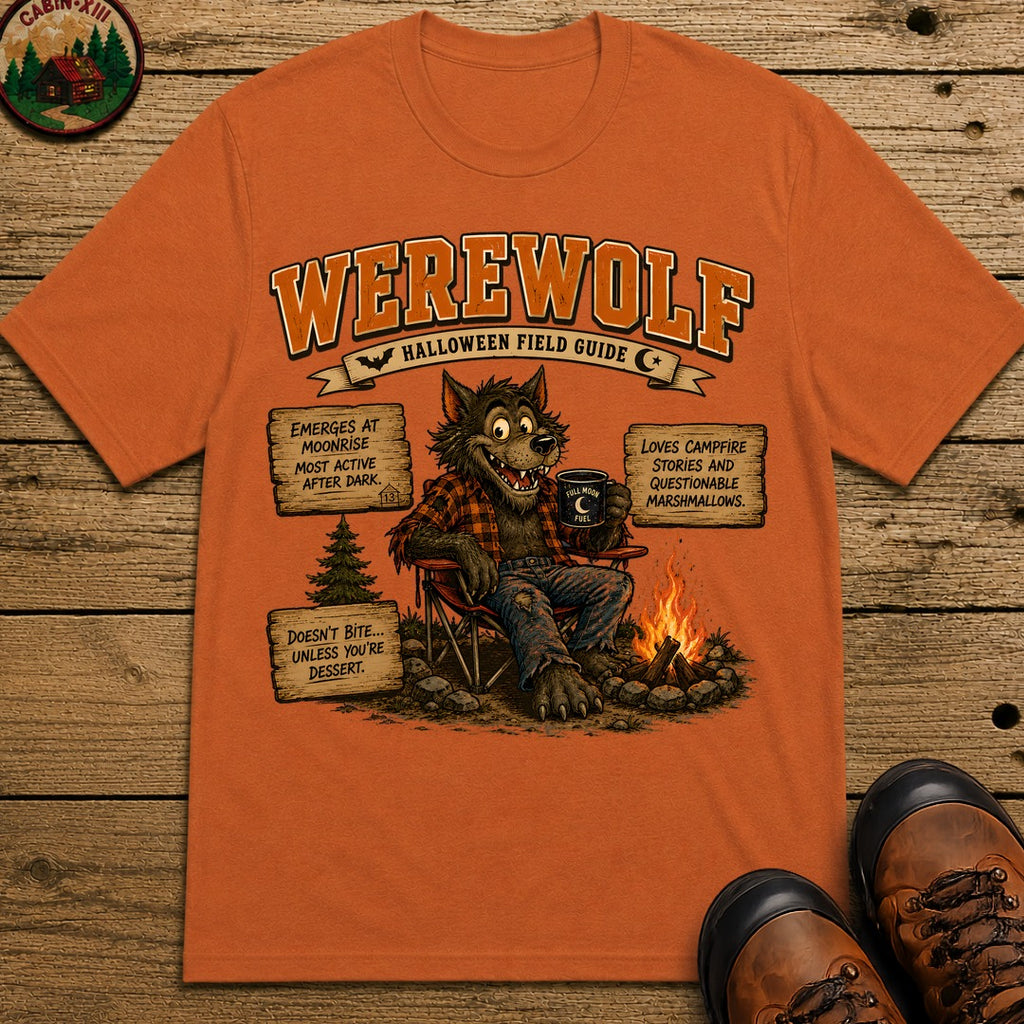 Werewolf Field Guide T Shirt - Yam