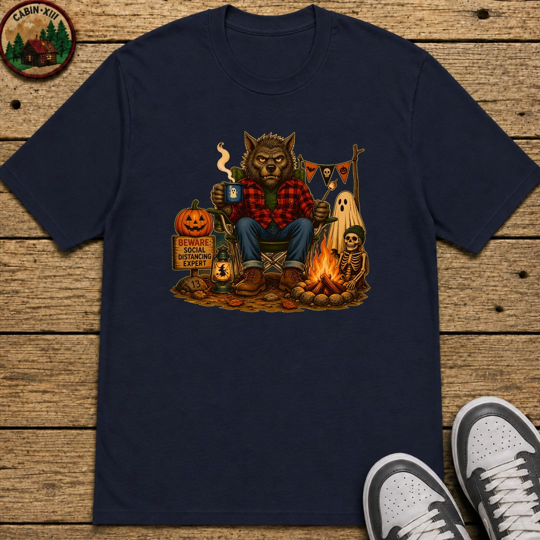 Werewolf Halloween Kids T-Shirt - Navy