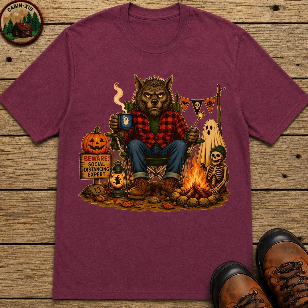 Werewolf Halloween T-Shirt - Berry