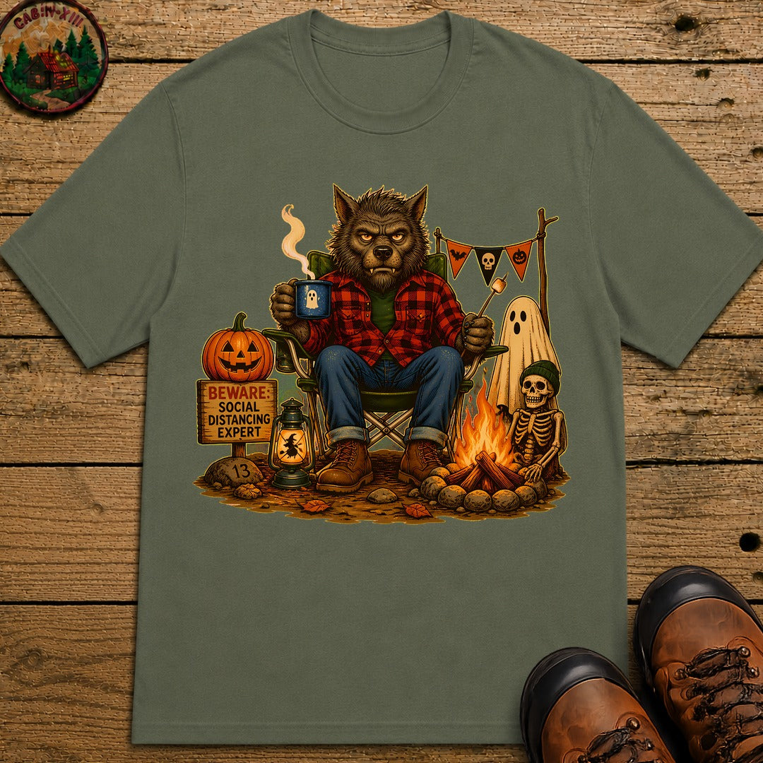 Werewolf Halloween T-Shirt - Moss