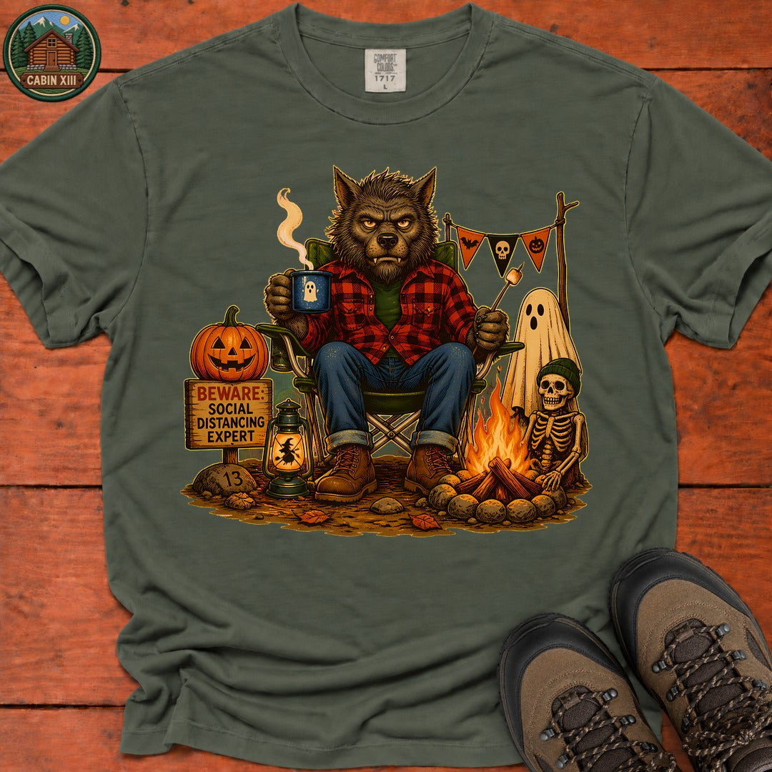 Werewolf Halloween T-Shirt - Moss