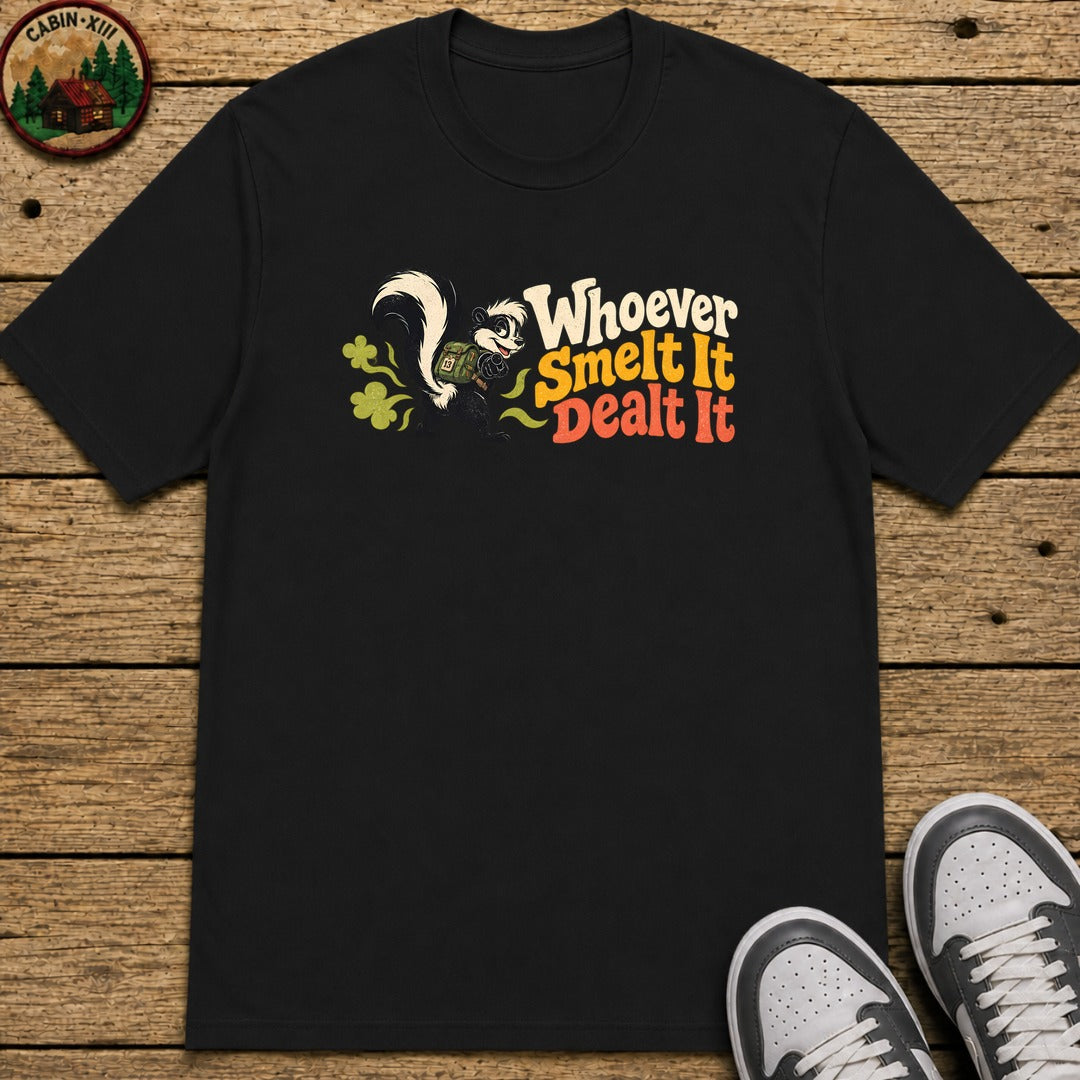 Whoever Smelt It Dealt It Kids T-Shirt - Black