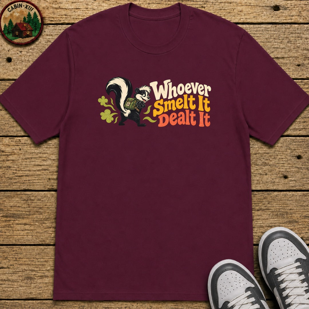 Whoever Smelt It Dealt It Kids T-Shirt - Maroon