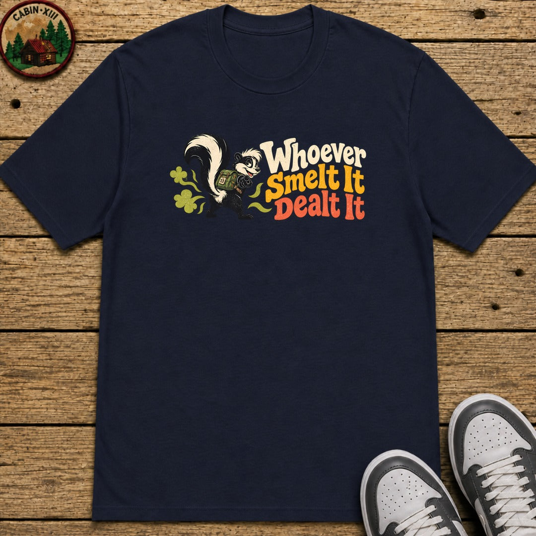 Whoever Smelt It Dealt It Kids T-Shirt - Navy