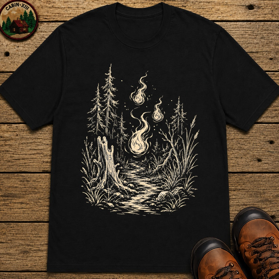 Will-O'-The-Wisp T-Shirt - Black