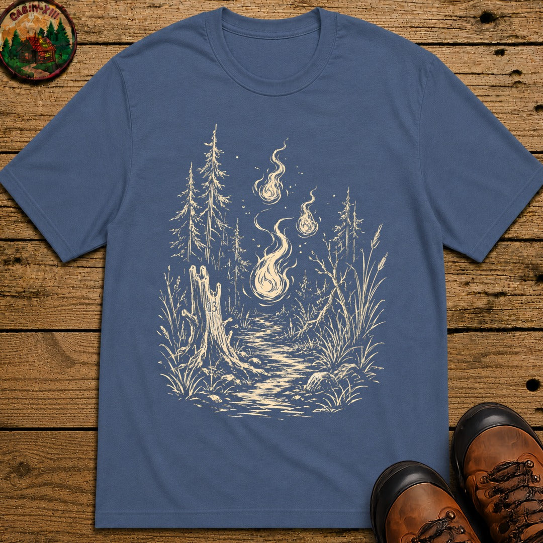Will-O'-The-Wisp T-Shirt - Blue Jean