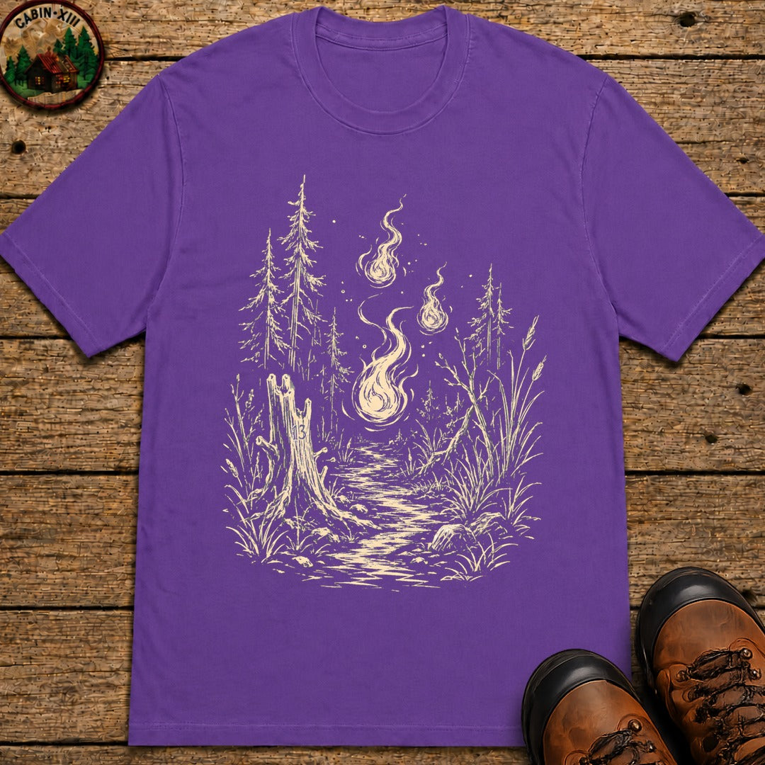 Will-O'-The-Wisp T-Shirt - Grape