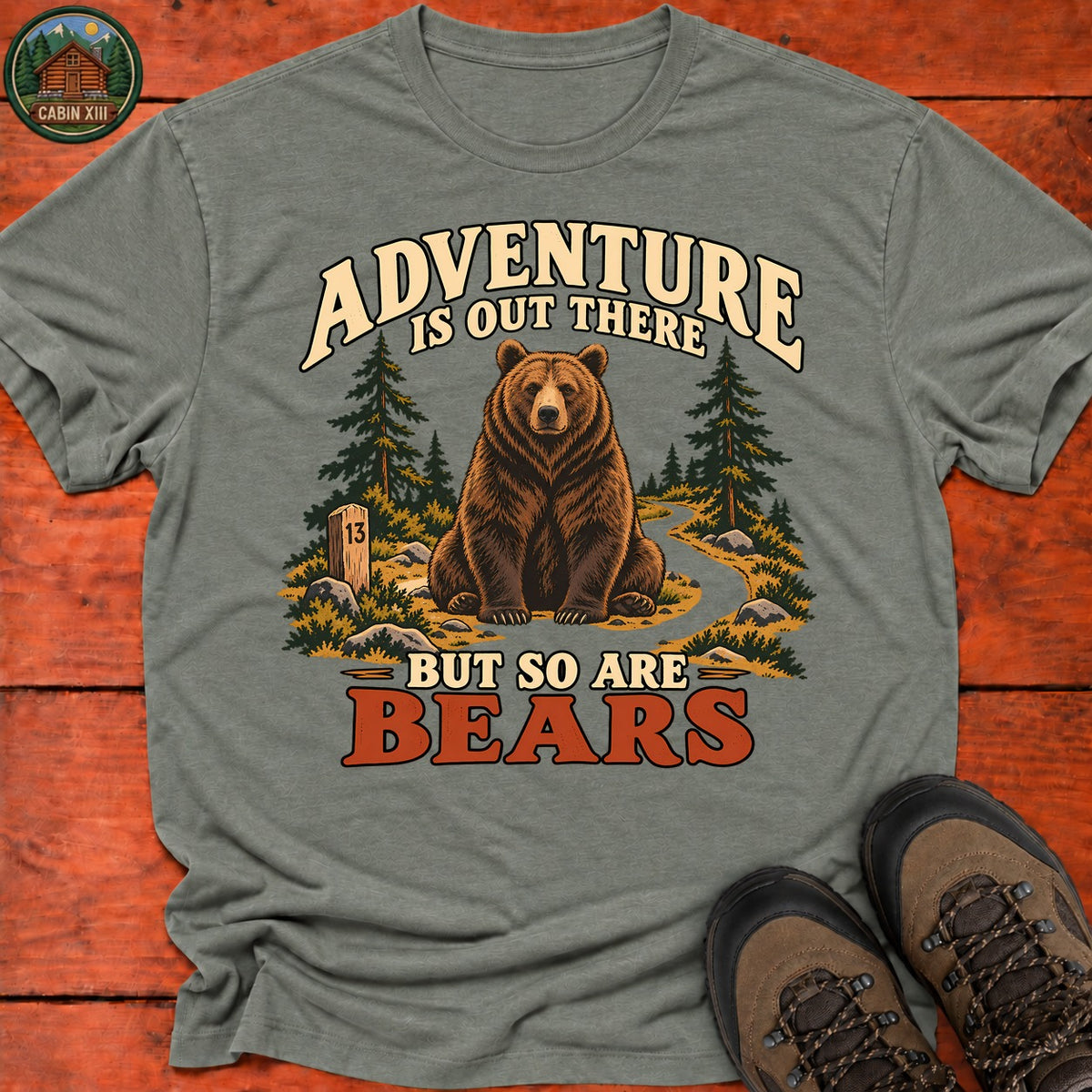 So Are Bears T-Shirt — Heather Military Green