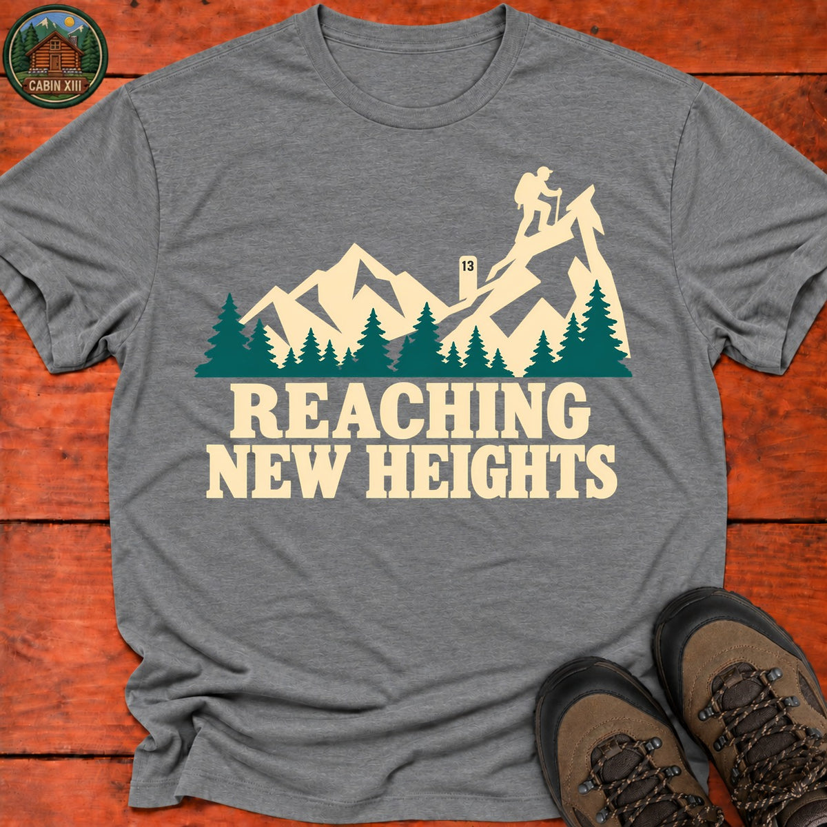 Reaching New Heights T-Shirt — Graphite Heather