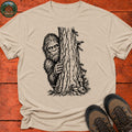 Bigfoot Hiding Sketch T-Shirt — Sand