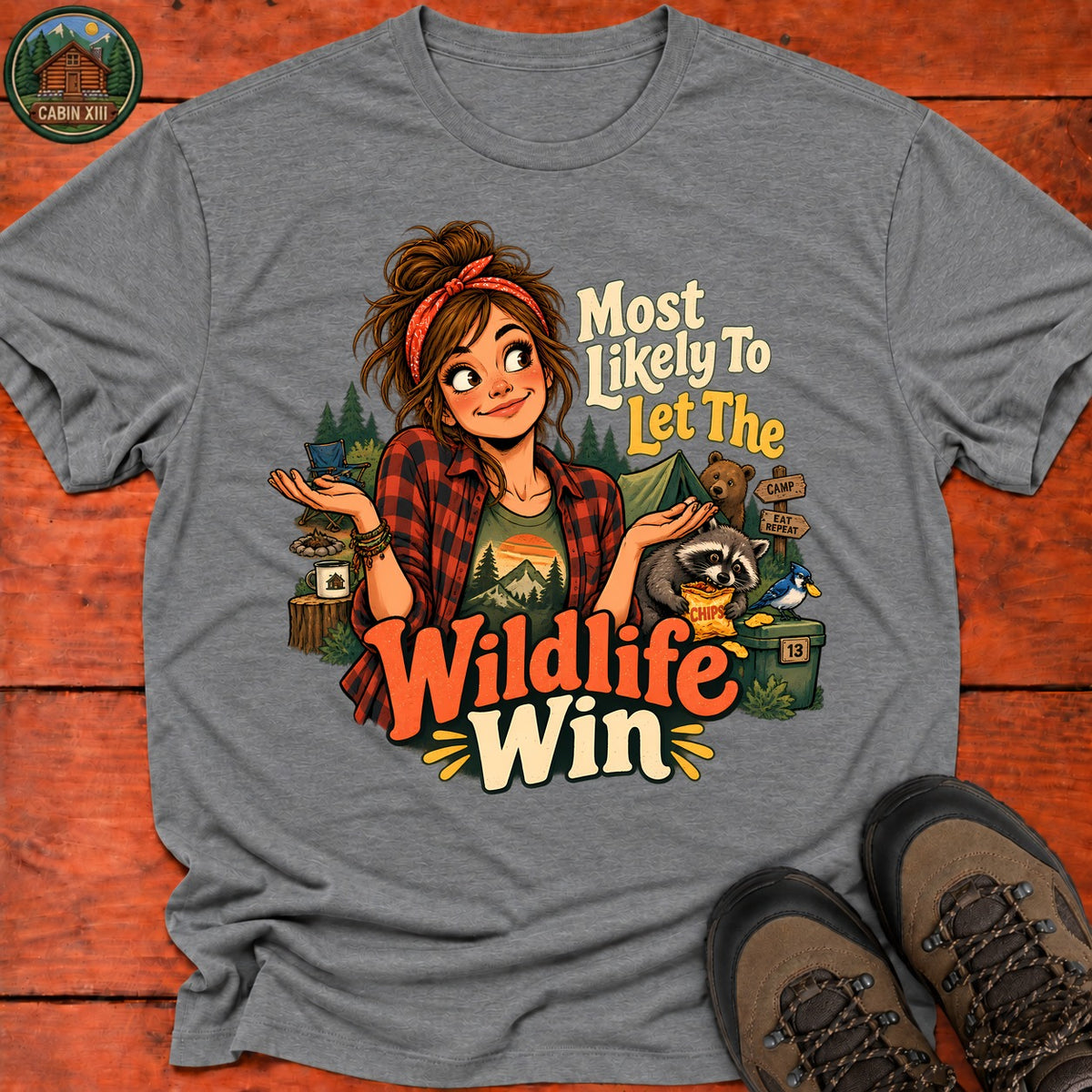 Let The Wildlife Win T-Shirt — Graphite Heather