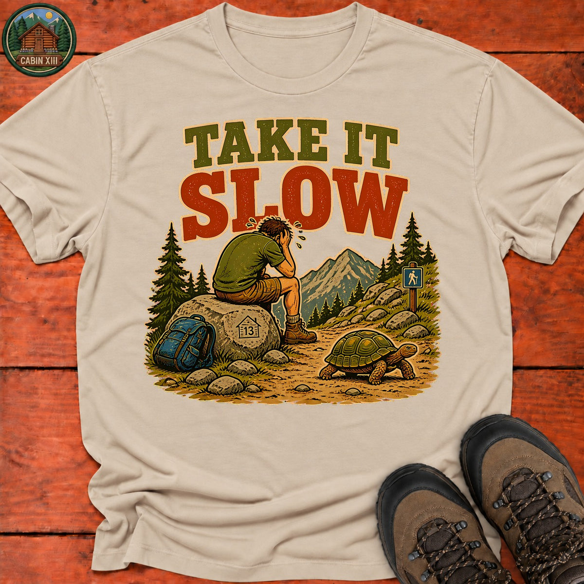 Take It Slow T-Shirt — Sand