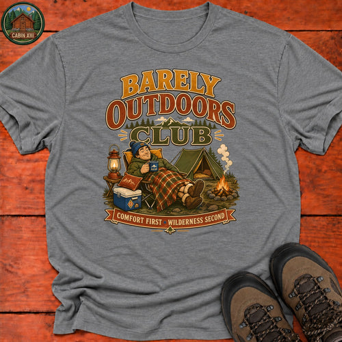 Barely Outdoors Club T-Shirt — Graphite Heather