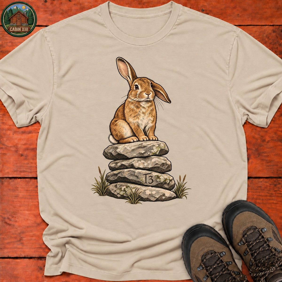 Trail Bunny T-Shirt — Sand