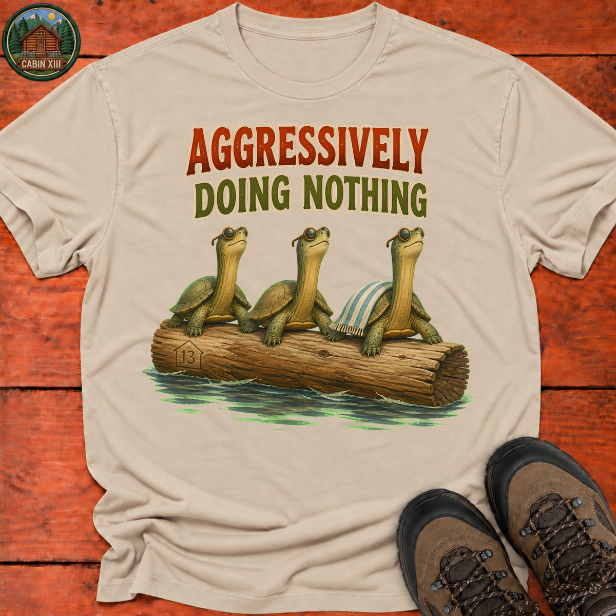 Doing Nothing T-Shirt — Sand